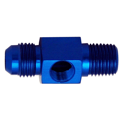 Flare to Pipe Adapter with Port