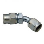 Reusable PTFE Hose End -03 x 45° Steel