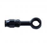 Banjo Hose End Non-Swivel -03 x 10MM 3/8 Straight Steel Black