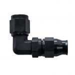 Reusable PTFE Hose End -03 x 90° Forged Steel Black