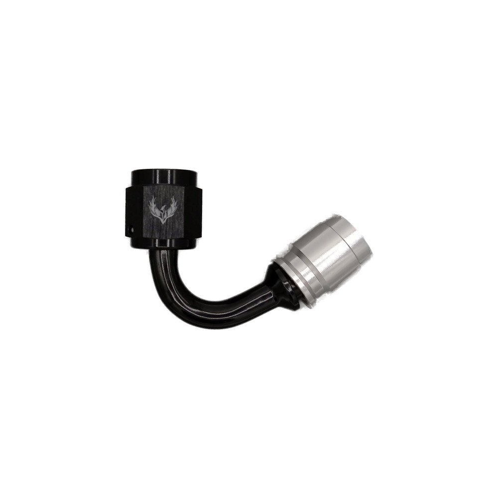 J74120-35 PTFE Crimped Non Swivel Hose End -04 | 120° - Image 1