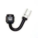 PTFE Crimped Non Swivel Hose End -06 | 150°