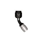 PTFE Crimped Non Swivel Hose End -06 | 45°